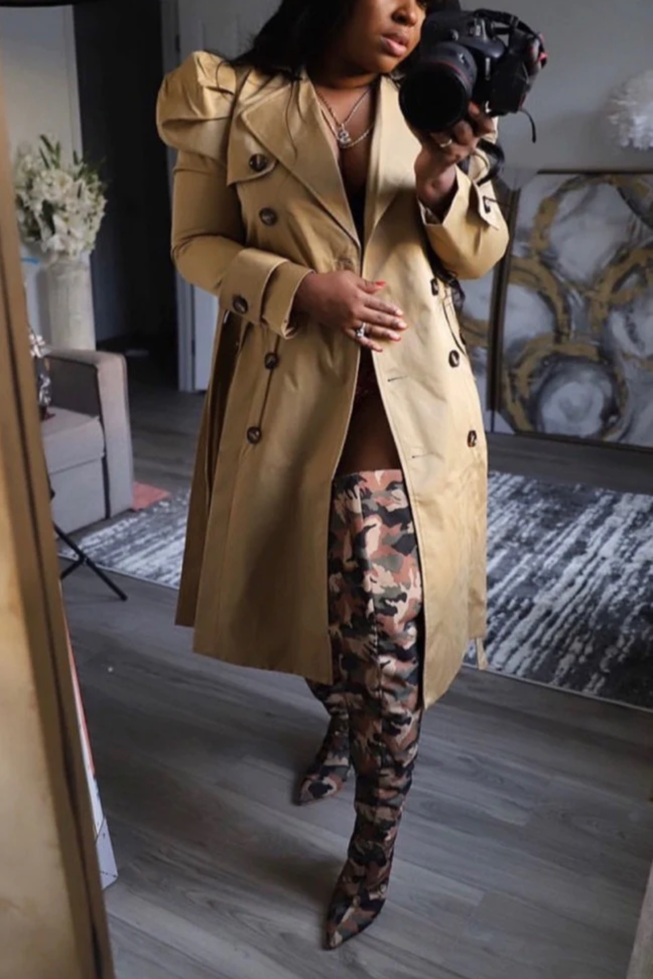 Bad girl trench coat