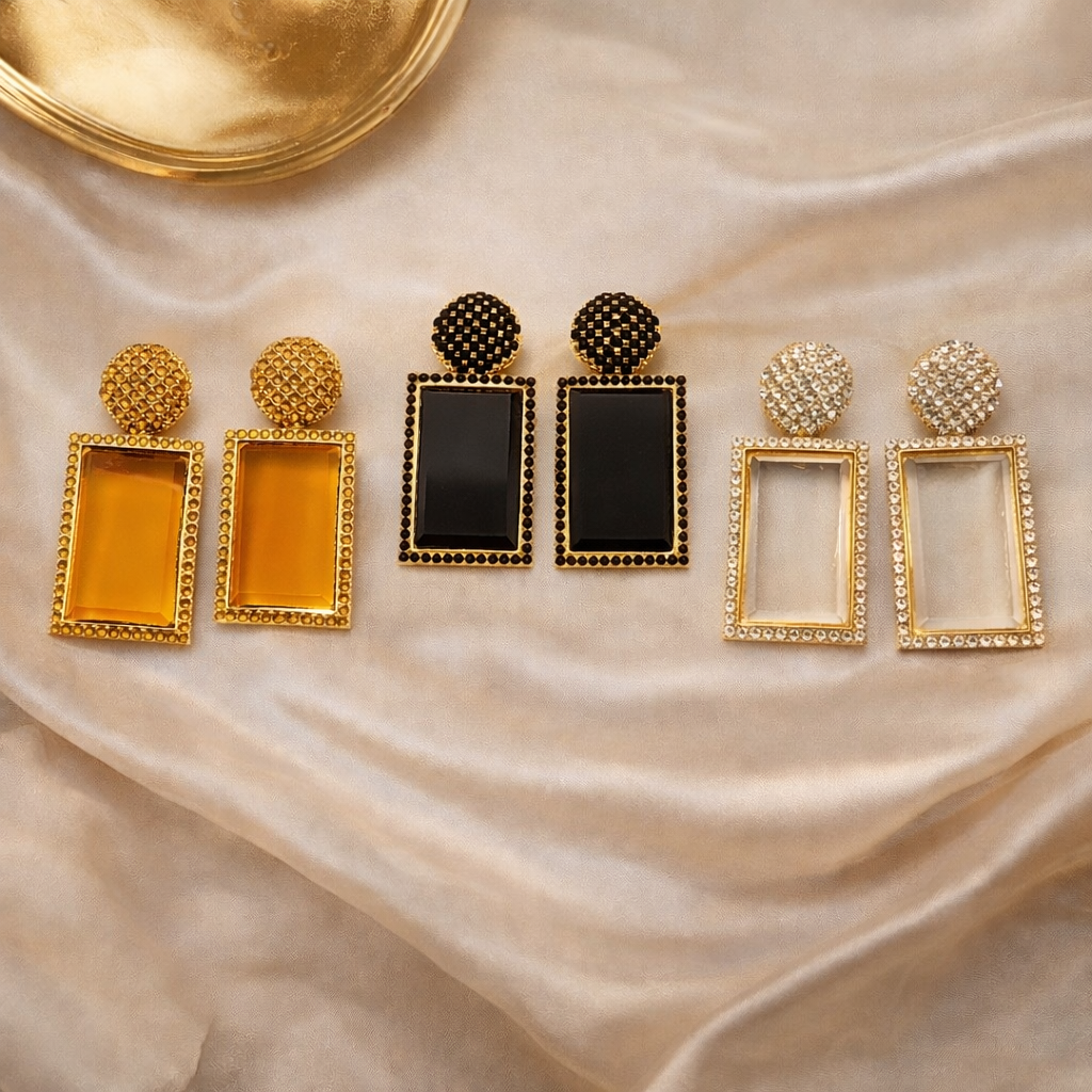 Crystal Ice Glam Earrings