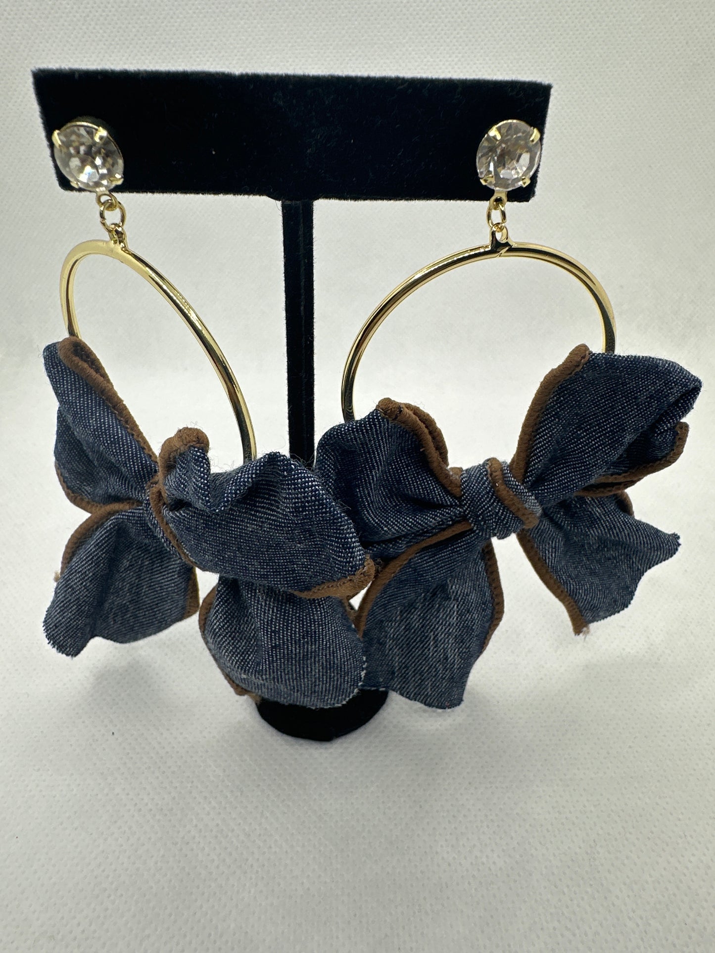 Party Doll Denim Earrings