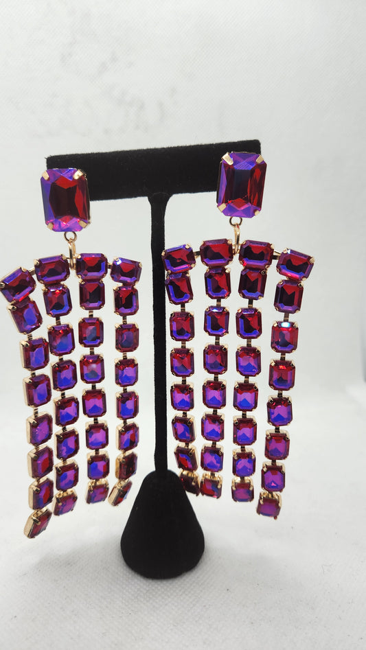 Cuff It Earrings (Fuschia)