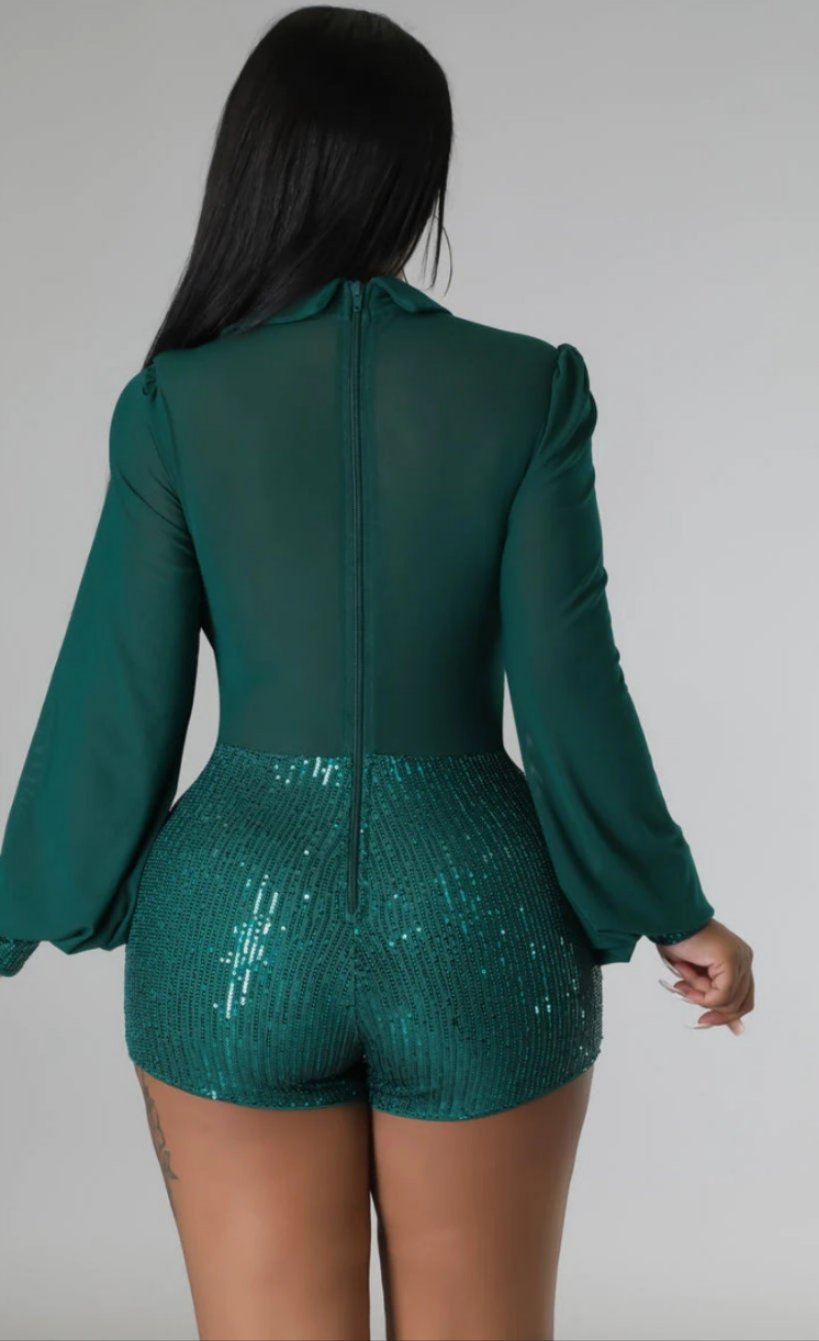 Feeling Magical Romper (Green)