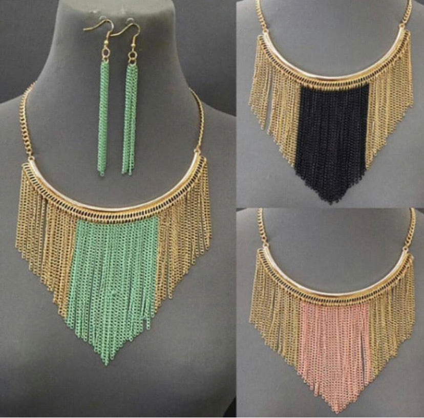 Sea Coral Necklace Set