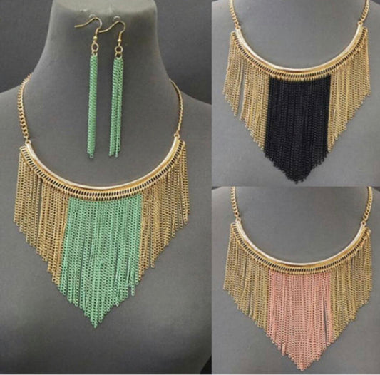 Sea Coral Necklace Set