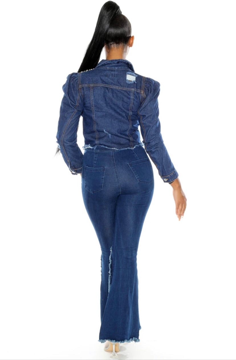 Funky Femme Denim Crop Jacket