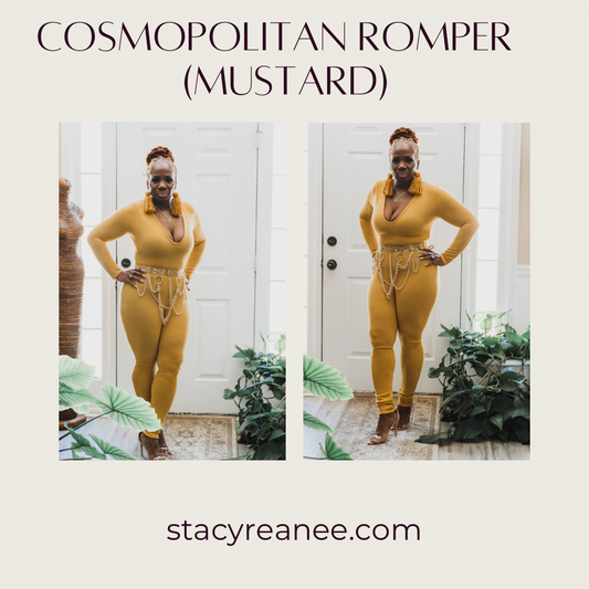 Cosmopolitan Romper (Mustard)