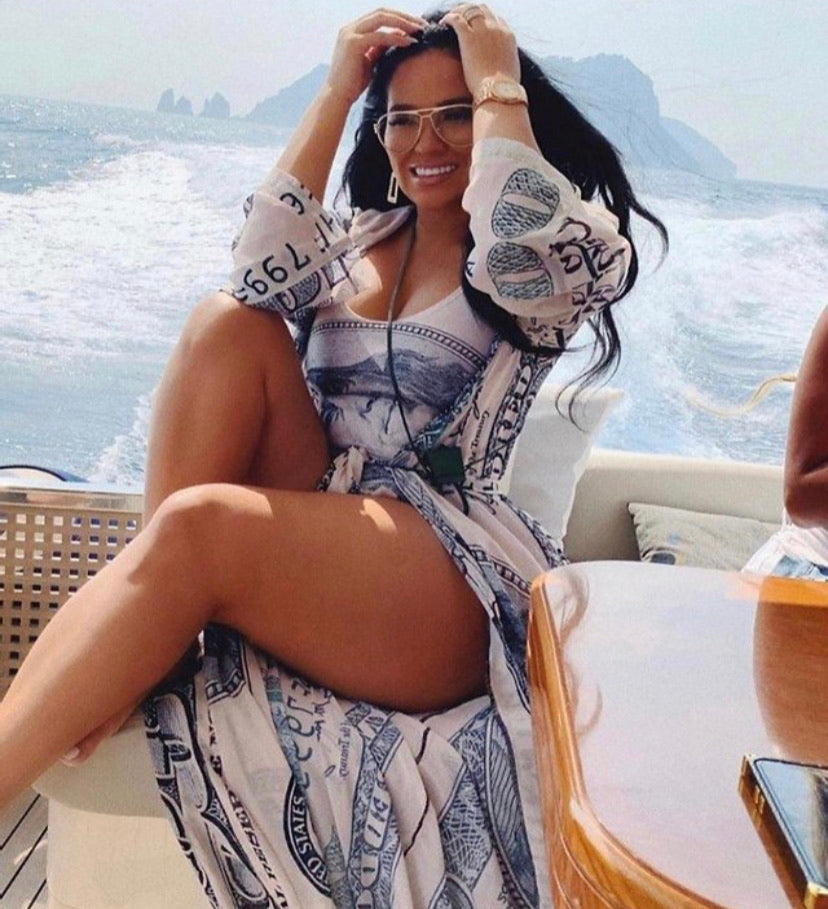 All About the Benjamins Swimsuit and Duster