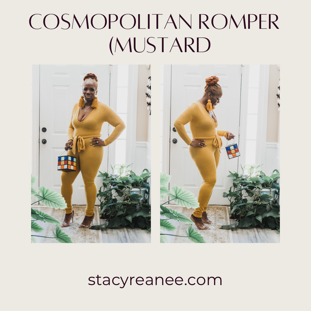 Cosmopolitan Romper (Mustard)