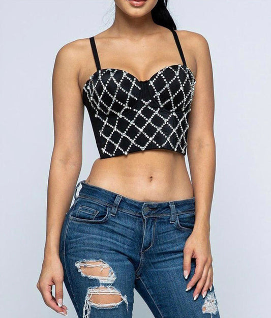 Rhinestone Bustier
