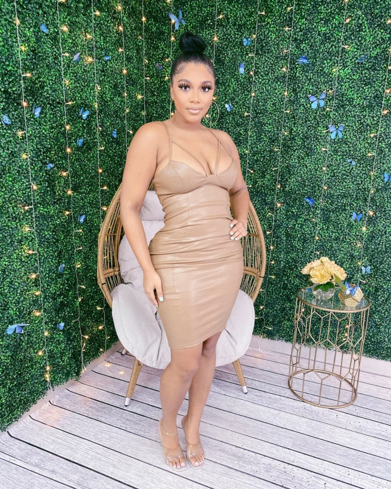 The Lounge Faux Leather Dress