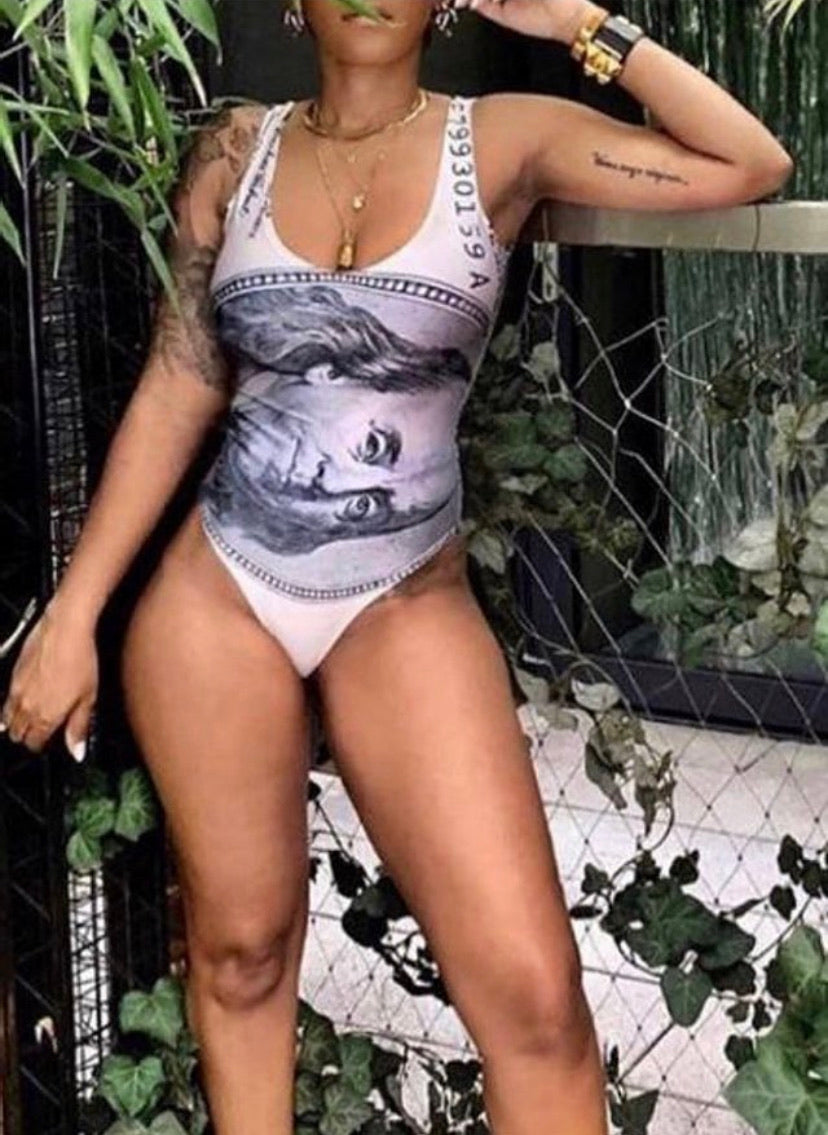 All About the Benjamins Swimsuit and Duster