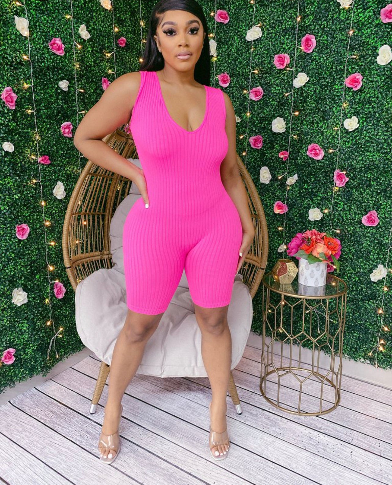 V Neck Romper (one Size)