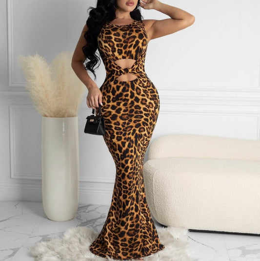 All Over Me Leopard Maxi Dress *SALE*