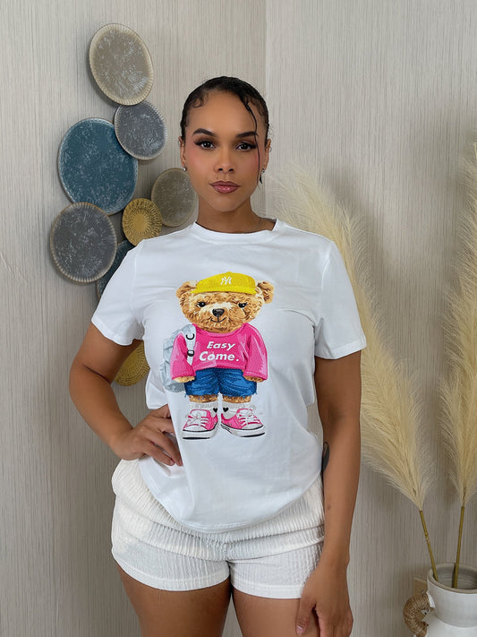 Glam Bear T-Shirt (White)