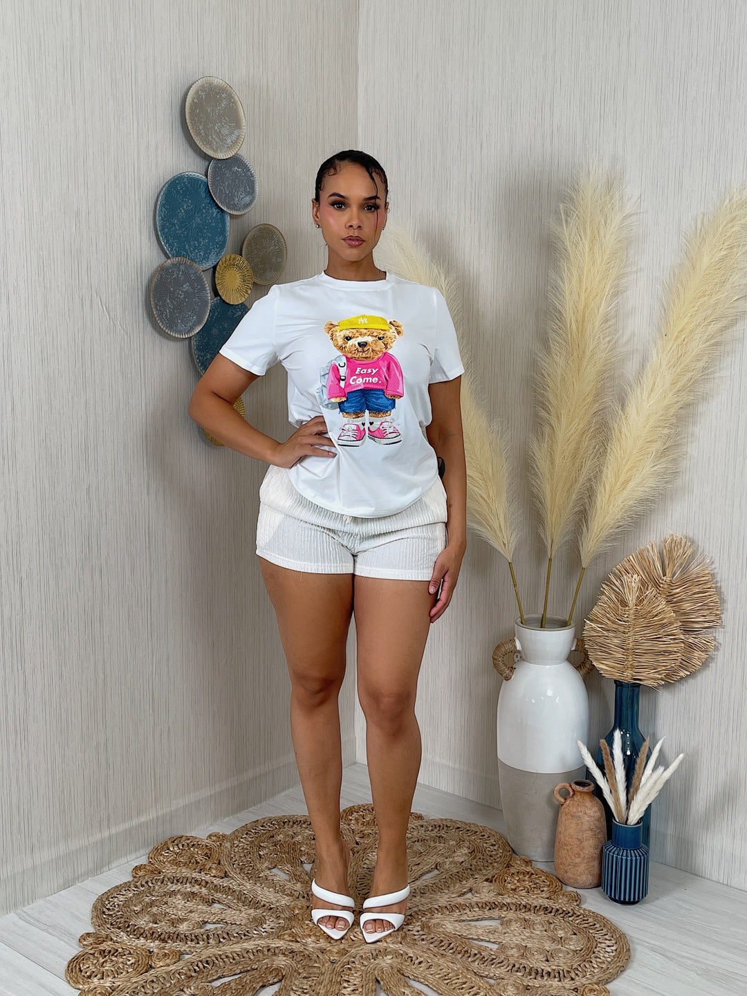 Glam Bear T-Shirt (White)