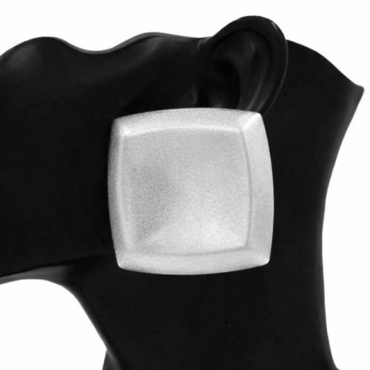 The Executive Statement Silver Post Earrings