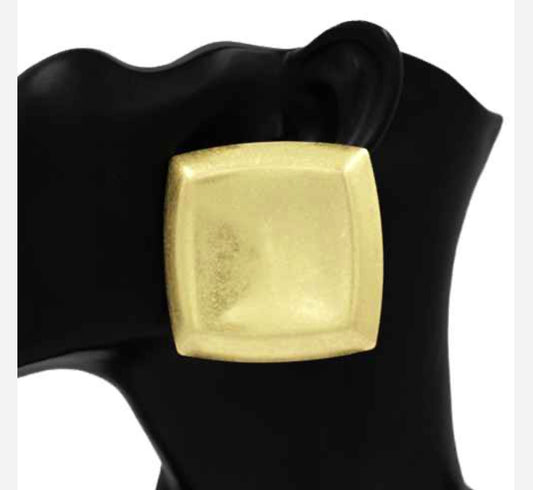The Executive Statement Gold Post Earrings
