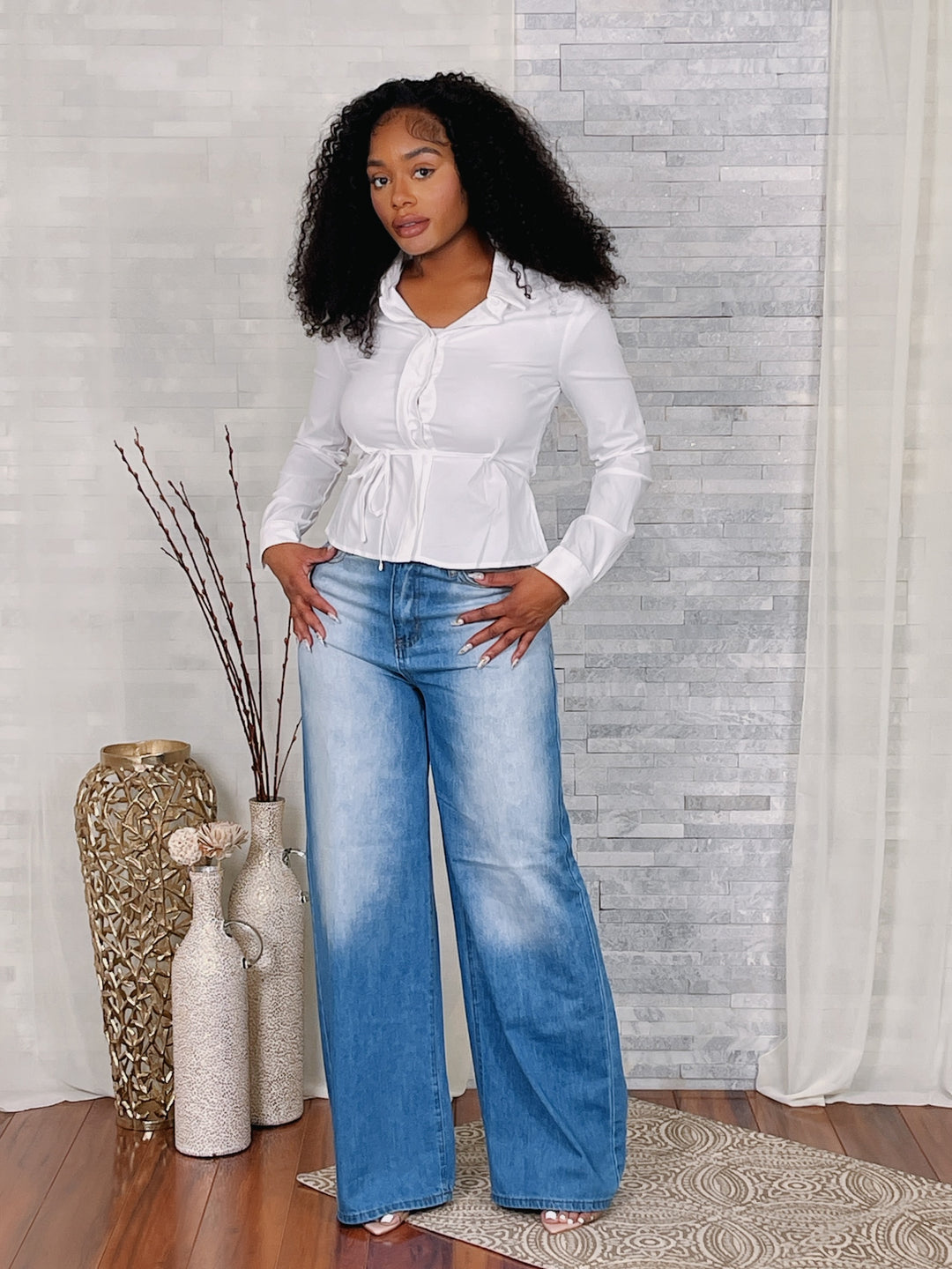 City-Chic Wide Leg Pants