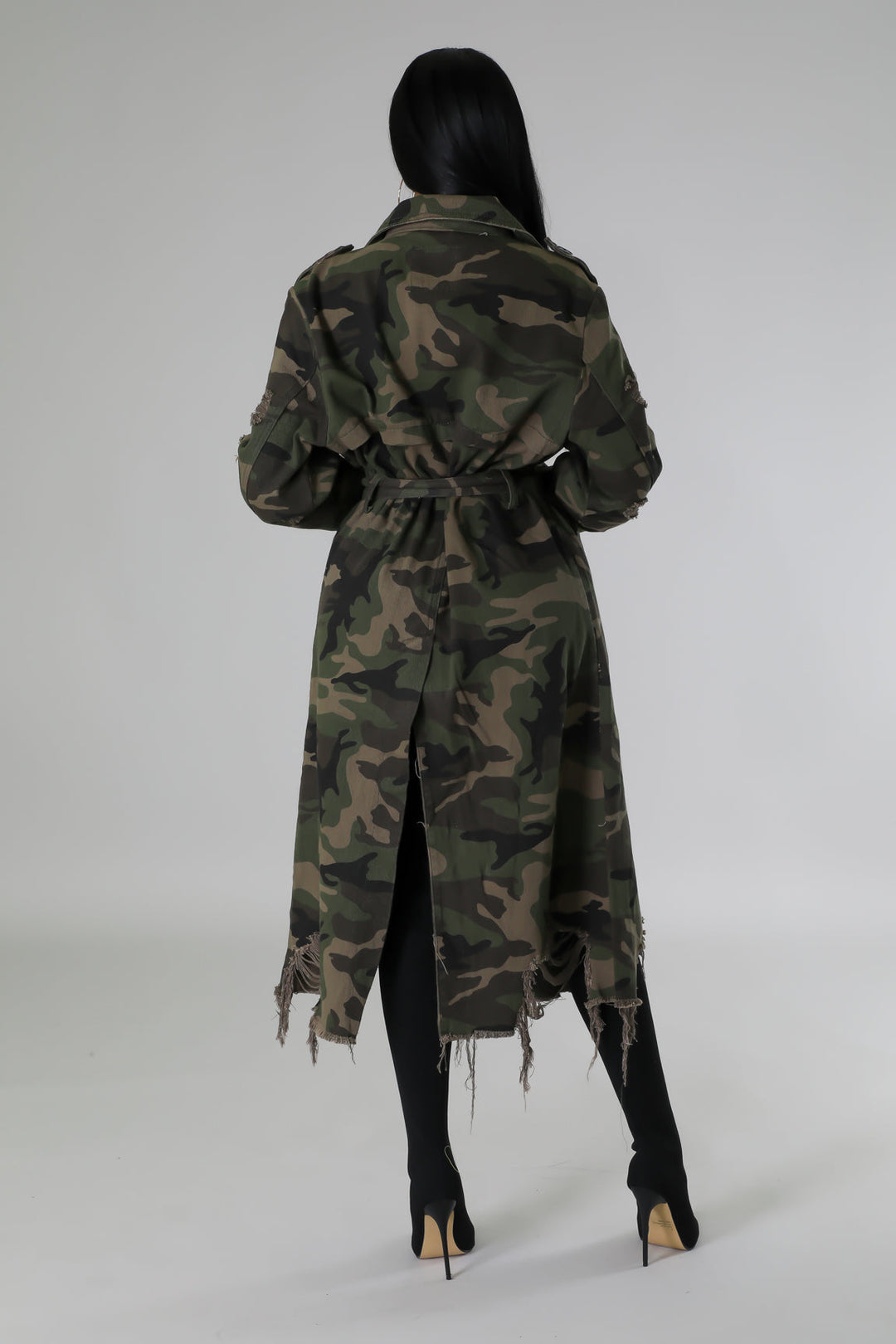 City Camo Trench Coat