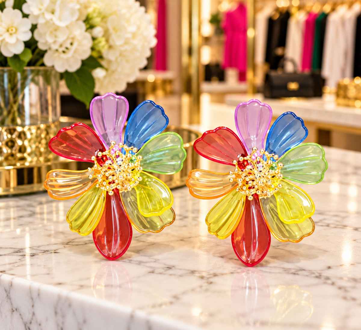 Bloom & Brilliance Floral Earrings