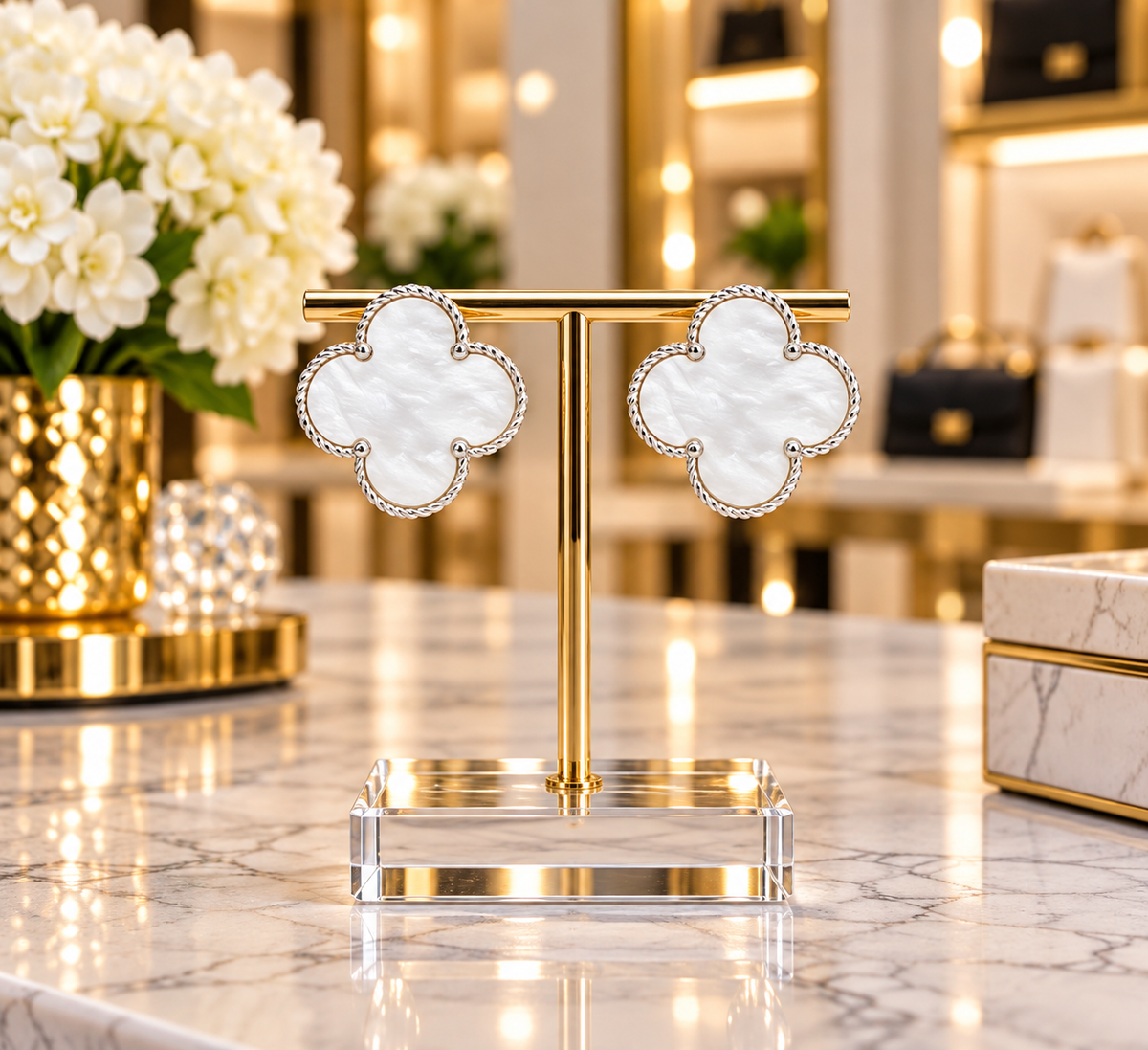 The Luxe Clover Earrings