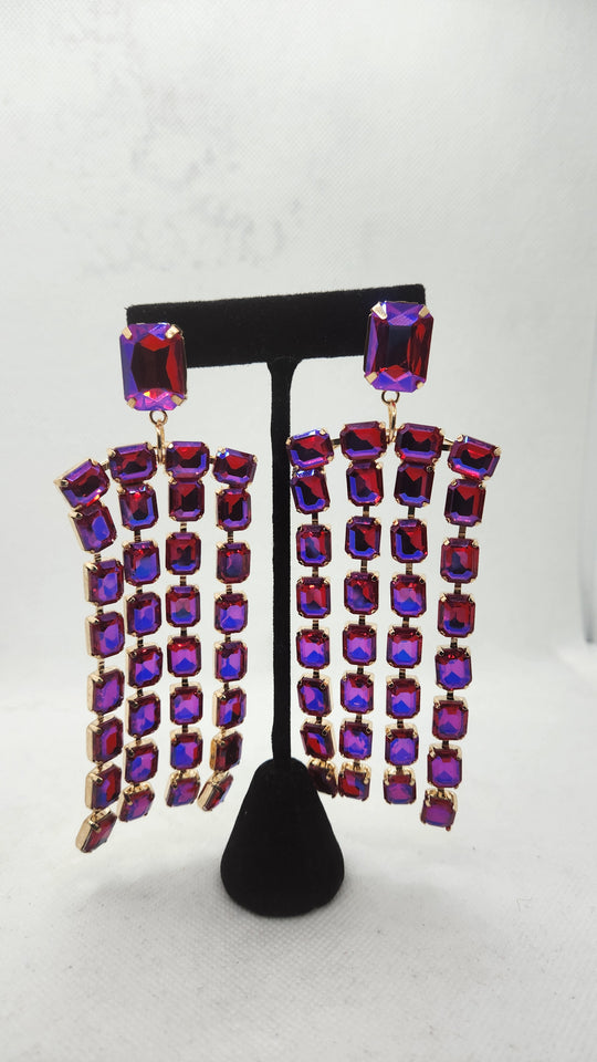 Cuff It Earrings (Fuschia)