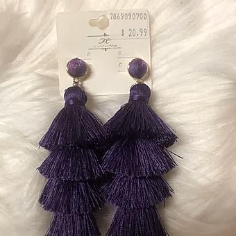 Glammed! (Eggplant) Earrings