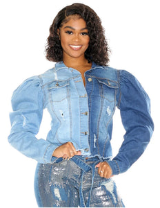 Mixin” Denims 2  Tone Jacket