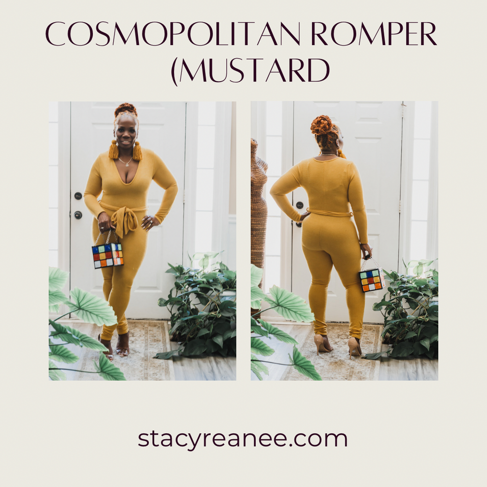 Cosmopolitan Romper (Mustard)