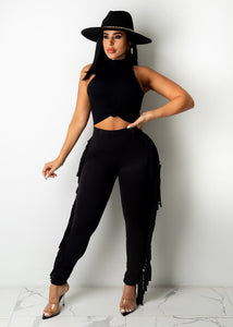 Sweet Thang Fringe Leggings (PLUS)