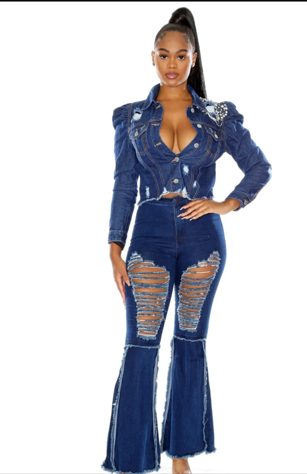 Funky Femme Denim Crop Jacket