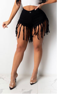 Fringed & Waisted (Black)