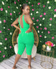 Solid Stretch Romper (Plus)