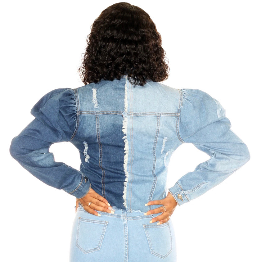 Mixin” Denims 2  Tone Jacket