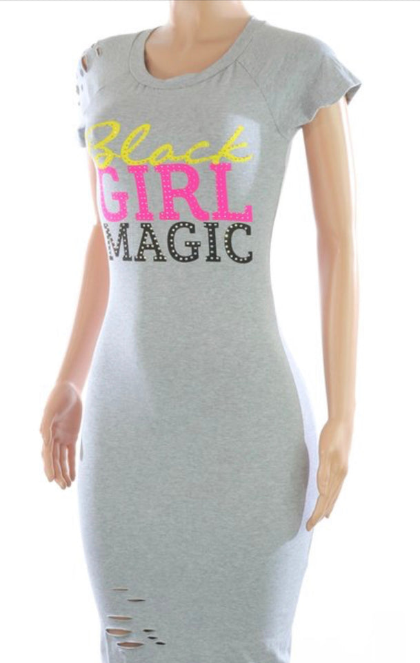 Black Girl Magic Dress (Plus Size) *SALE*