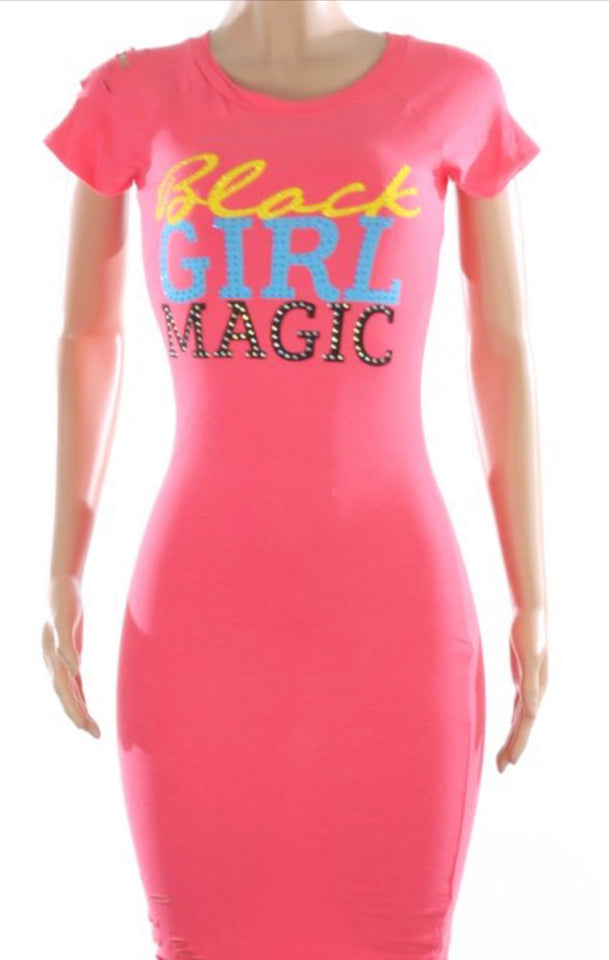 Black Girl Magic Dress (Plus Size) *SALE*